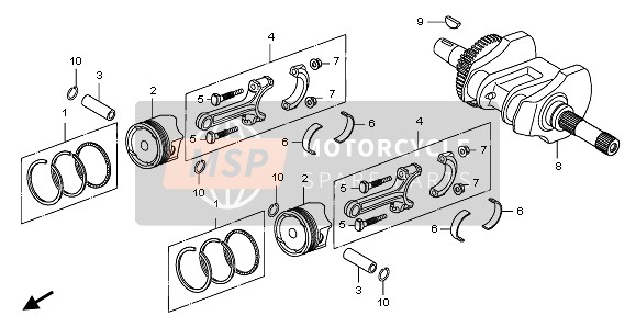 13213ME2000, Bolt, Connecting Rod, Honda, 0